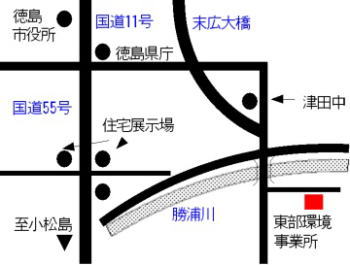 東部環境事業所の地図画像（外部サイト）